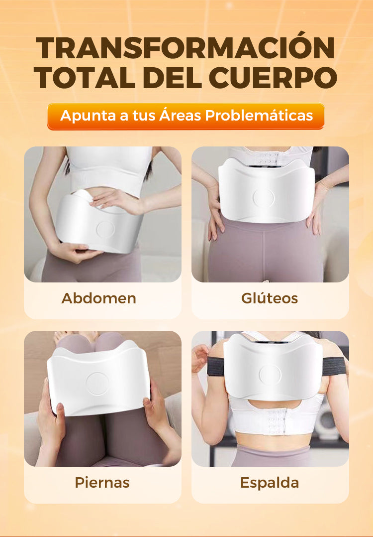 Masajeador Abdominal Eléctrico Inalámbrico – Quema Grasa, Reduce Hinchazón y Activa la Digestión Natural
