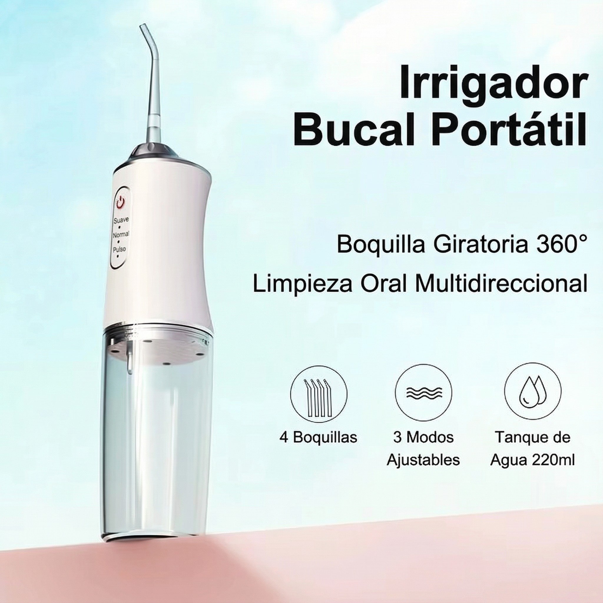 Irrigador Bucal Profesional JetClean Pro