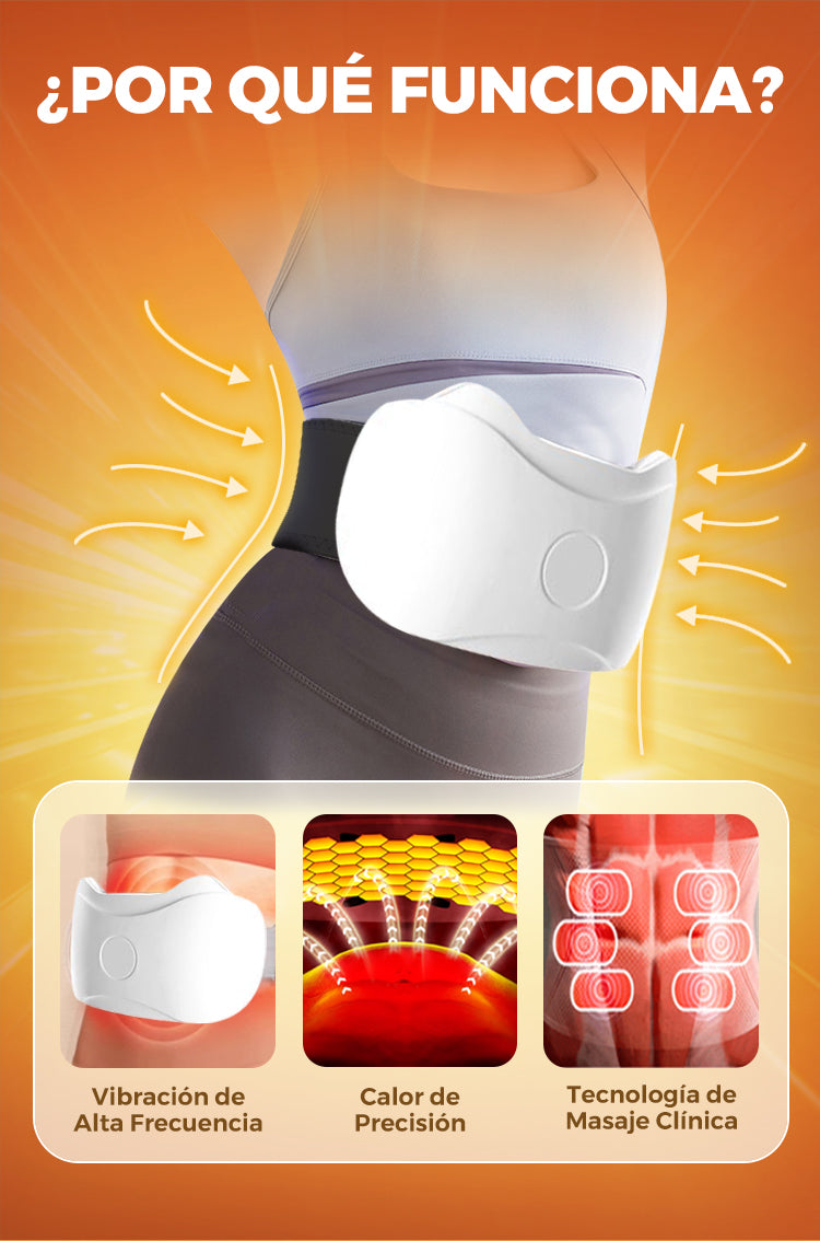Masajeador Abdominal Eléctrico Inalámbrico – Quema Grasa, Reduce Hinchazón y Activa la Digestión Natural