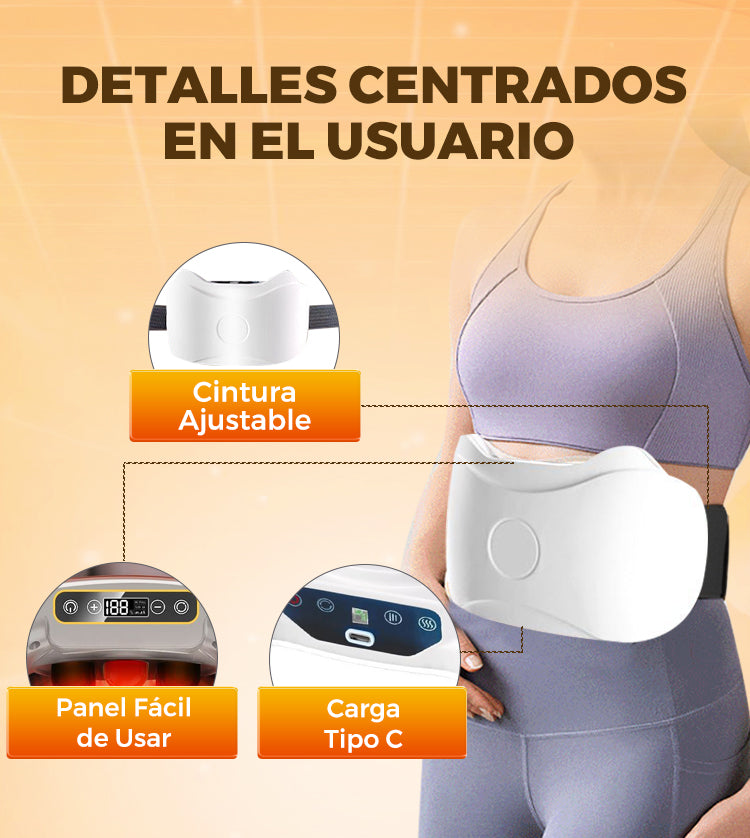 Masajeador Abdominal Eléctrico Inalámbrico – Quema Grasa, Reduce Hinchazón y Activa la Digestión Natural