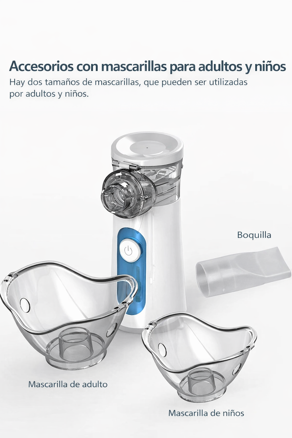 Nebulizador Eléctrico De Mano Silencioso Para Niños Y Adultos