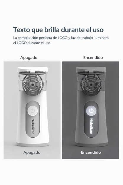 Nebulizador Eléctrico De Mano Silencioso Para Niños Y Adultos