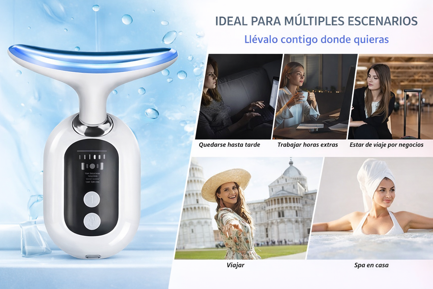 Masajeador Facial Wavi chic Rejuvenecedor  "El Secreto de Belleza de las Celebridades - ¡Para Ti!"