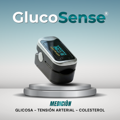 GlucoSense™ 3 en 1 - Glucosa, Presión y Oxígeno Sin Agujas